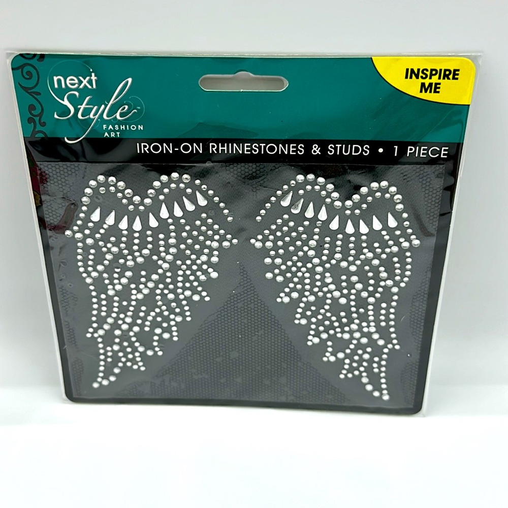 Next Style Sparkling Angel Rhinestones and Studs Wings NEW!